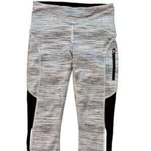 LULULEMON gym workout casual capri leggings heather gray Size 4